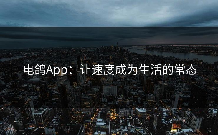 电鸽App：让速度成为生活的常态